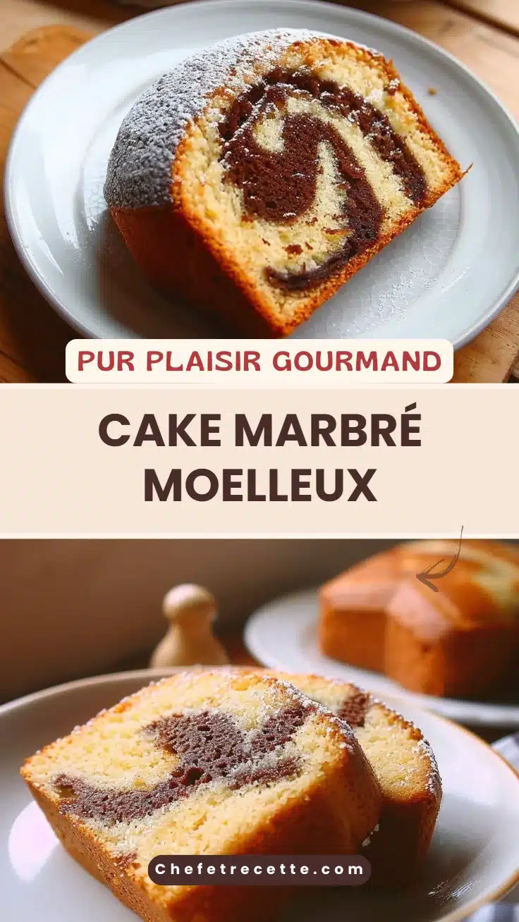 Cake marbré moelleux