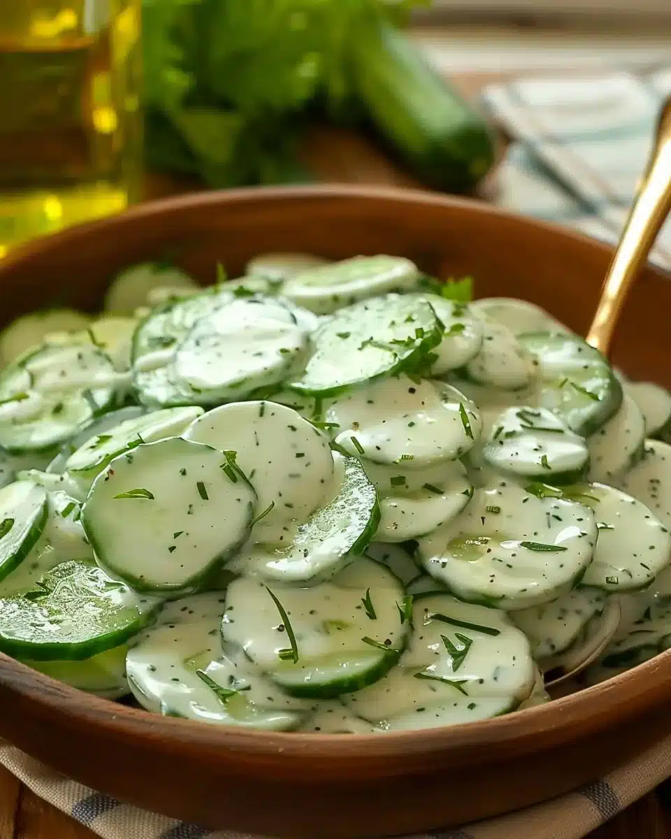 Salade de Concombre à la Crème