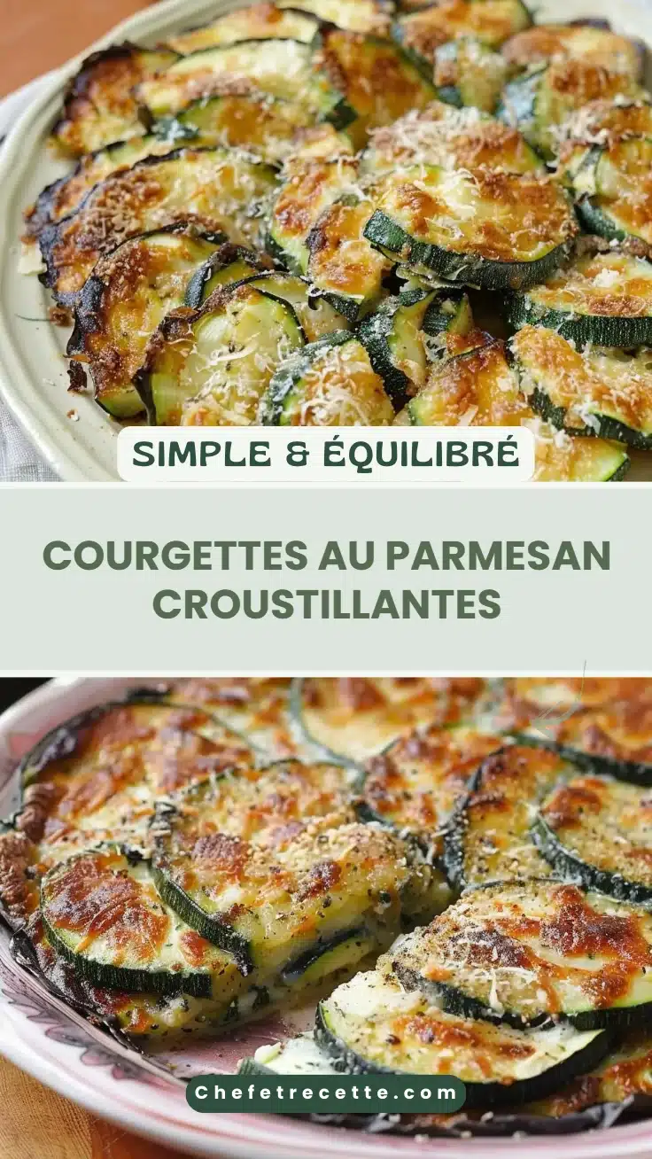 Courgettes au parmesan croustillantes