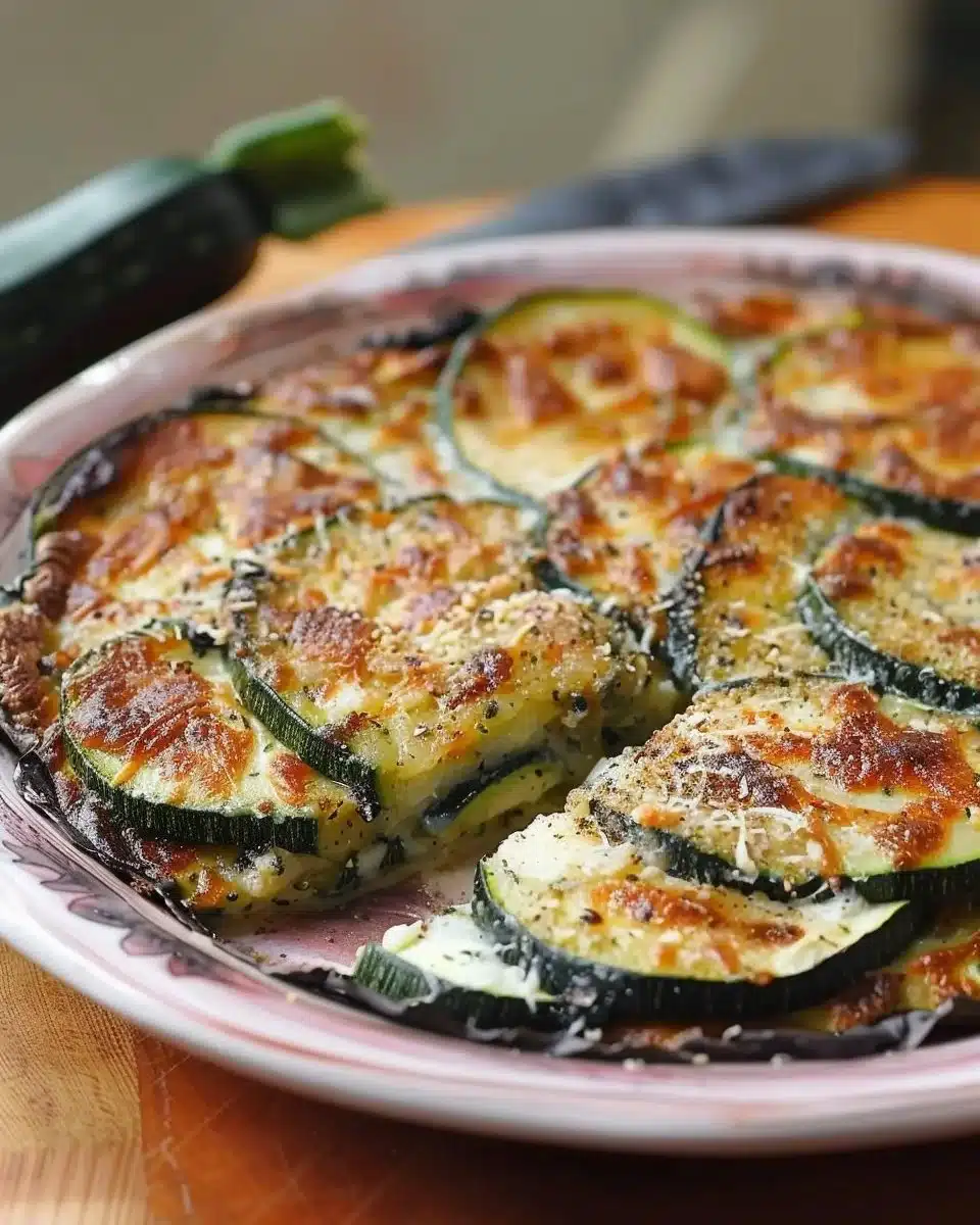 Plat original de courgettes au parmesan