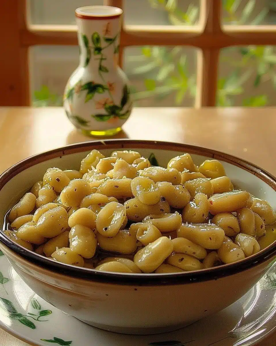 Flageolets à l'huile d'olive