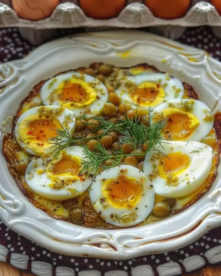 Recette de flageolets aux œufs et aneth, plat savoureux et facile à réaliser.
