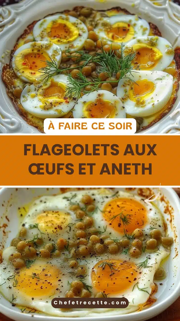 Flageolets aux œufs et aneth