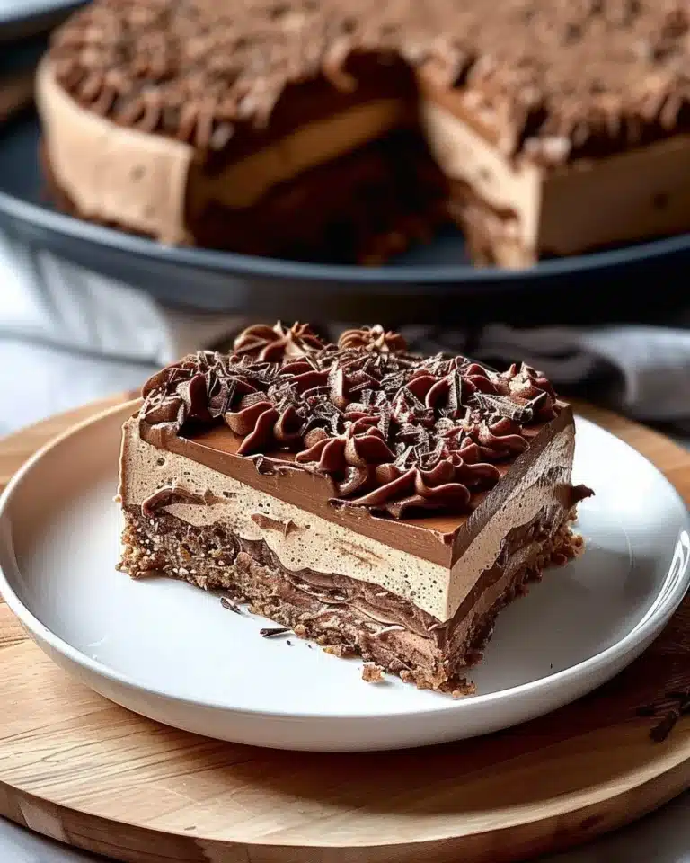 Gâteau chocolat sans cuisson, dessert facile et délicieux.