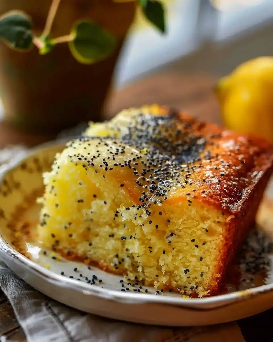 Gâteau Citron Pavot Ultra Moelleux