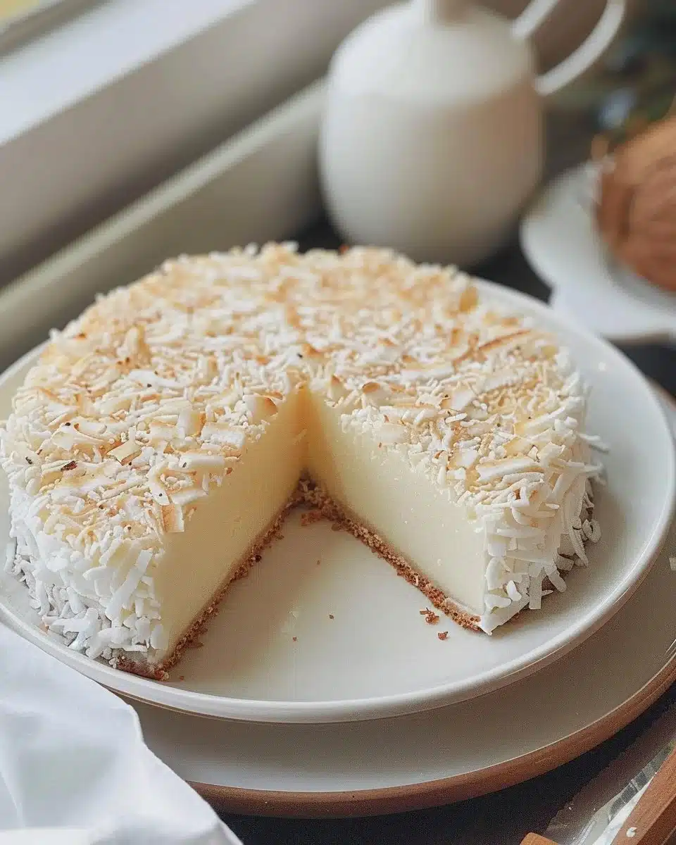 Gâteau fondant noix de coco