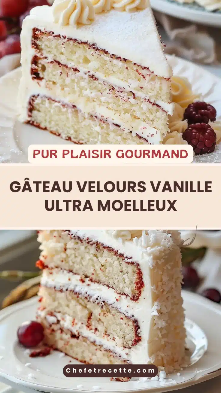Gâteau velours vanille ultra moelleux