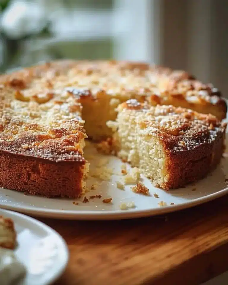 Gâteau yaourt grec à la noix de coco, dessert savoureux et moelleux