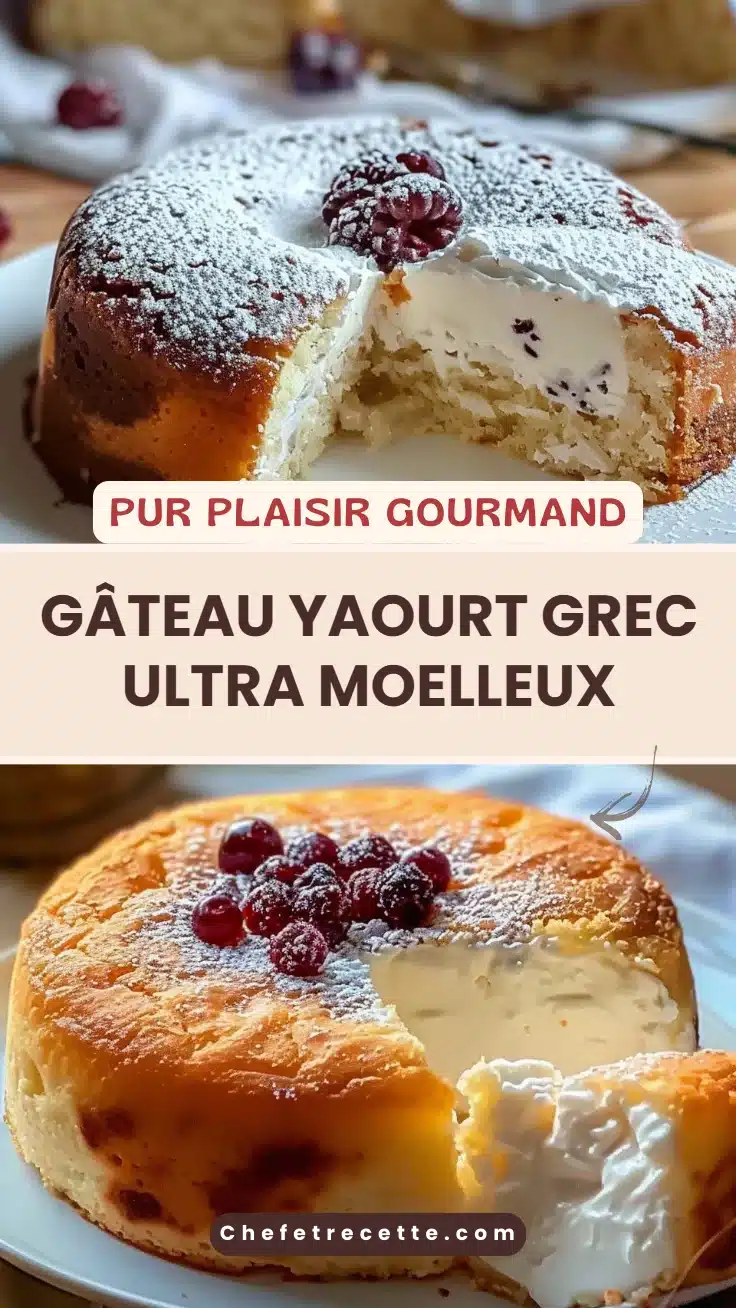 Gâteau yaourt grec ultra moelleux