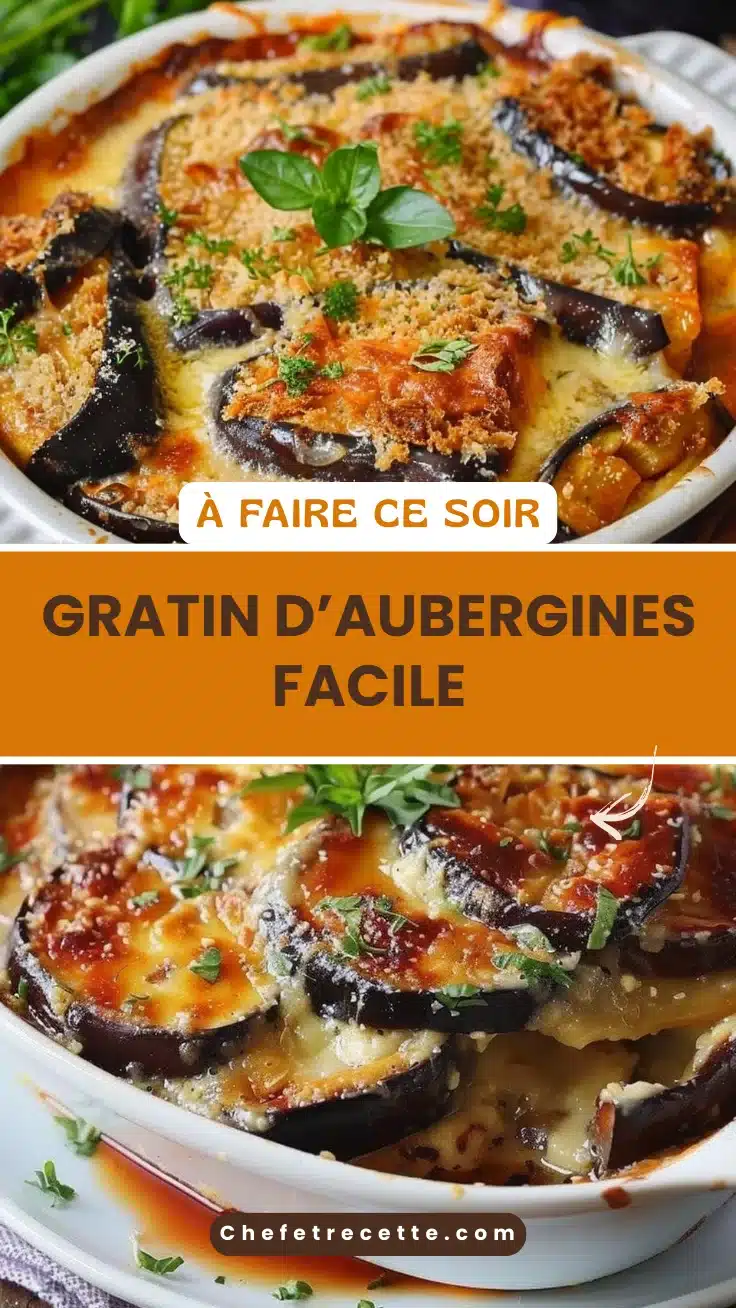 Gratin d’aubergines facile