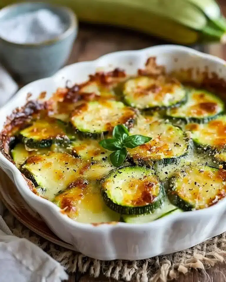 Gratin de courgettes au four, plat savoureux et facile à préparer