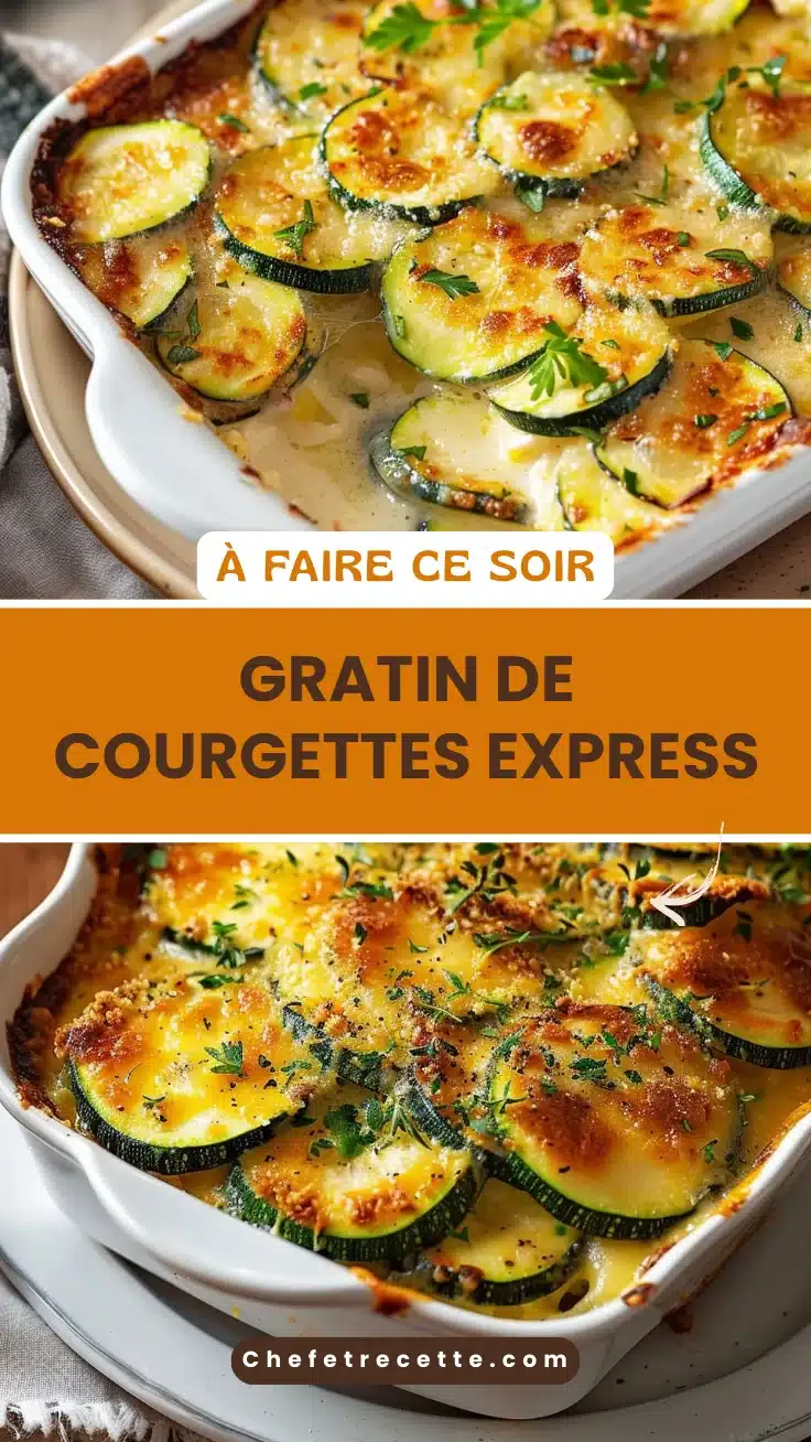 Gratin de courgettes express