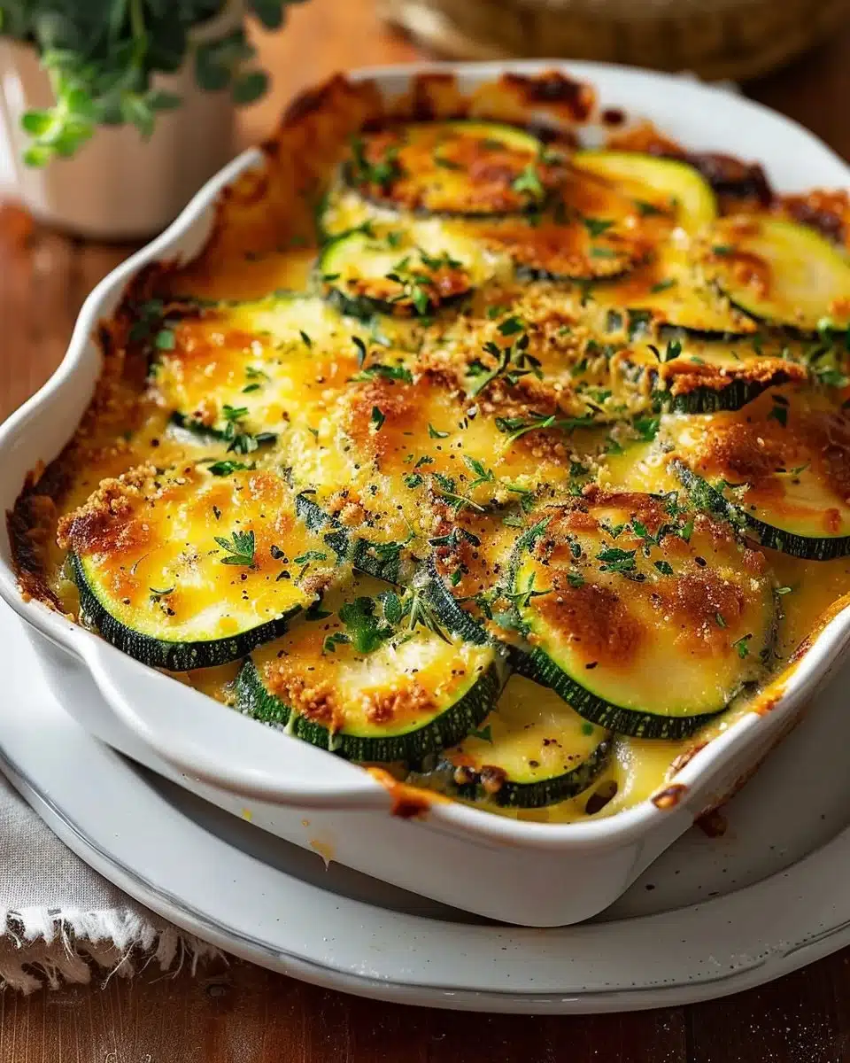 Gratin de courgettes express