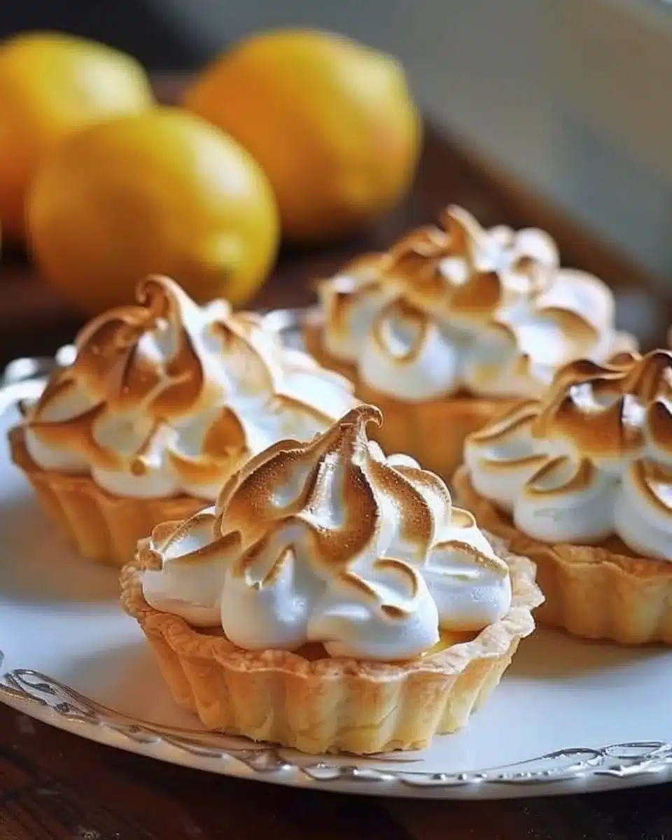 Mini tartelettes au citron meringuées