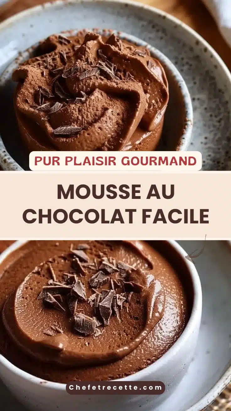 Mousse au chocolat facile