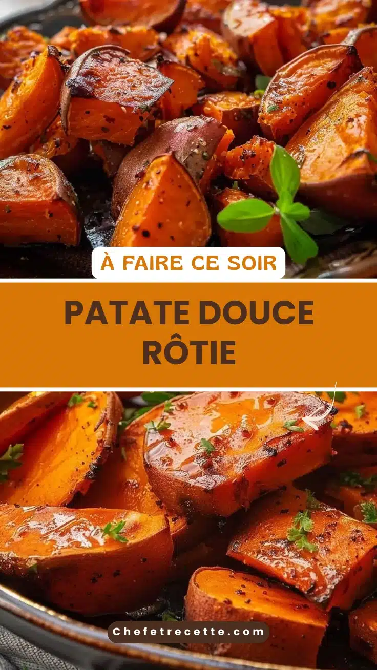 Patate douce rôtie