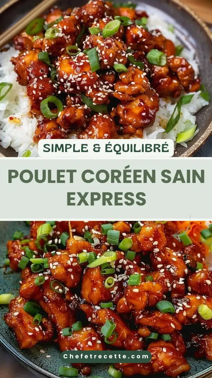 Poulet coréen sain express