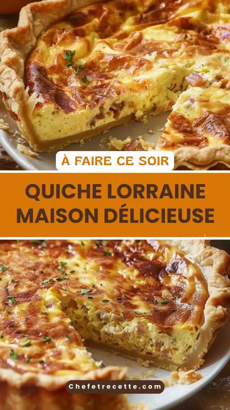 Quiche Lorraine maison délicieuse