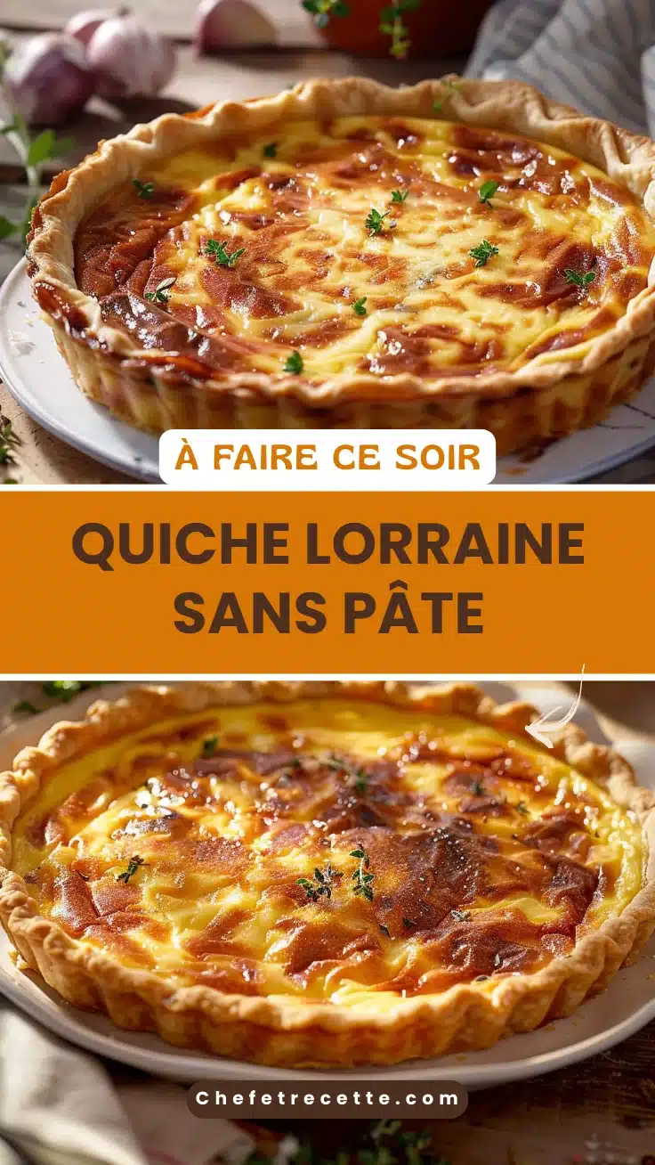 Quiche Lorraine sans pâte