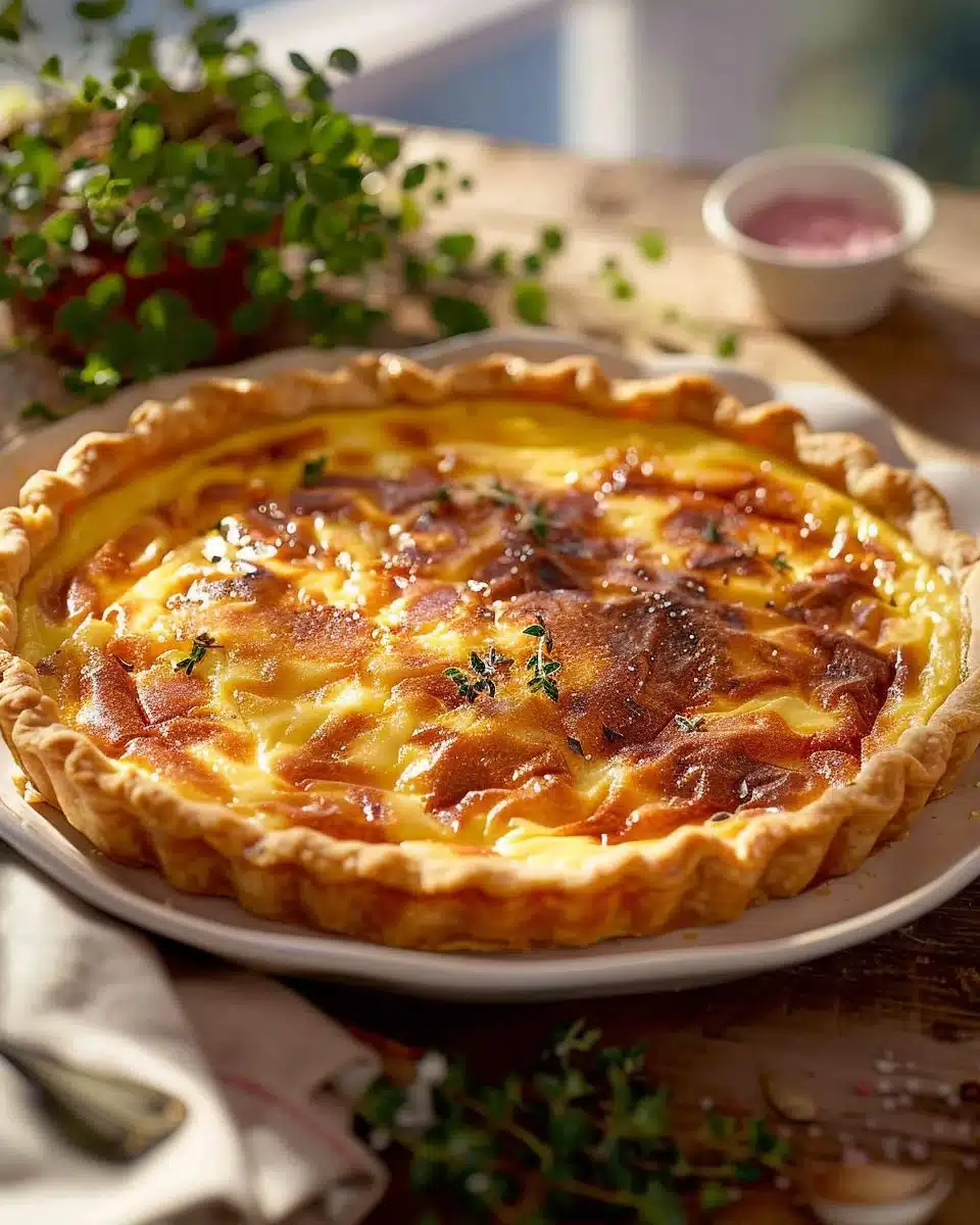 Quiche Lorraine sans pâte