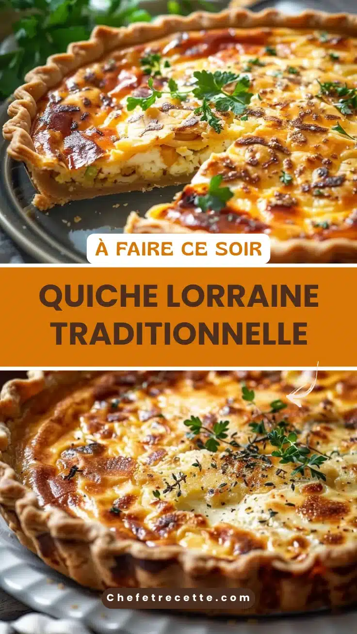Quiche lorraine traditionnelle
