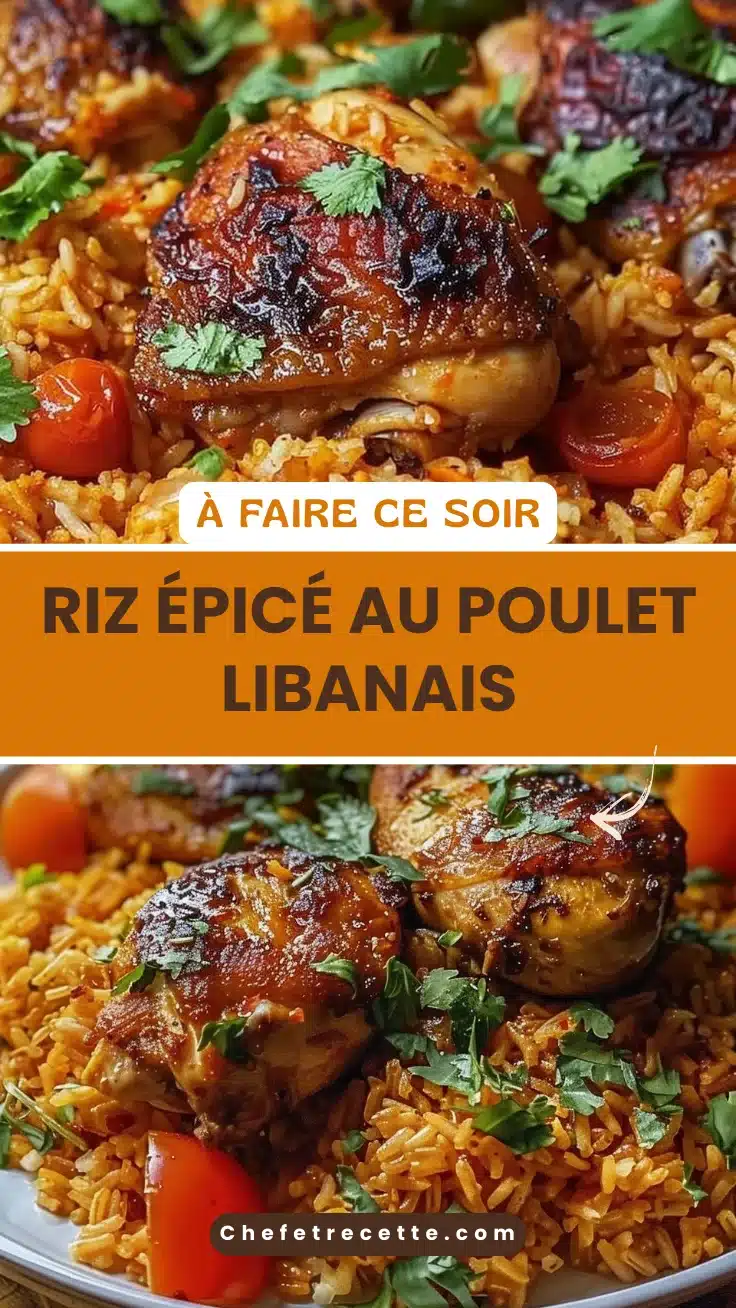Riz épicé au poulet libanais
