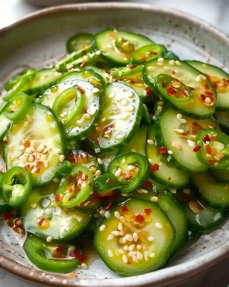Salade concombre asiatique avec des légumes frais et une vinaigrette savoureuse