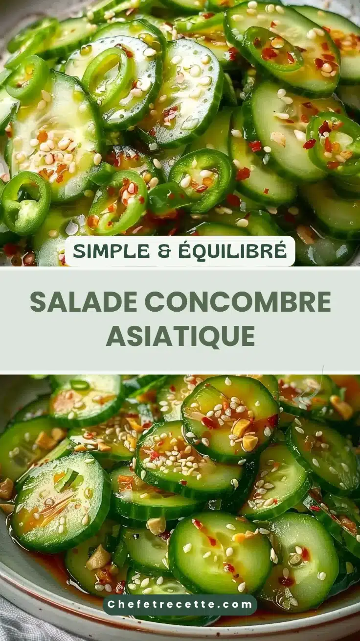 Salade concombre asiatique