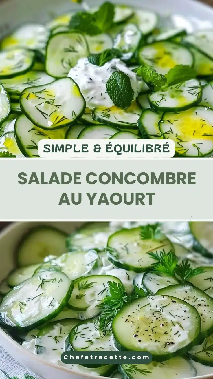 Salade concombre au yaourt