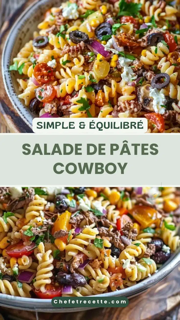 Salade de pâtes cowboy
