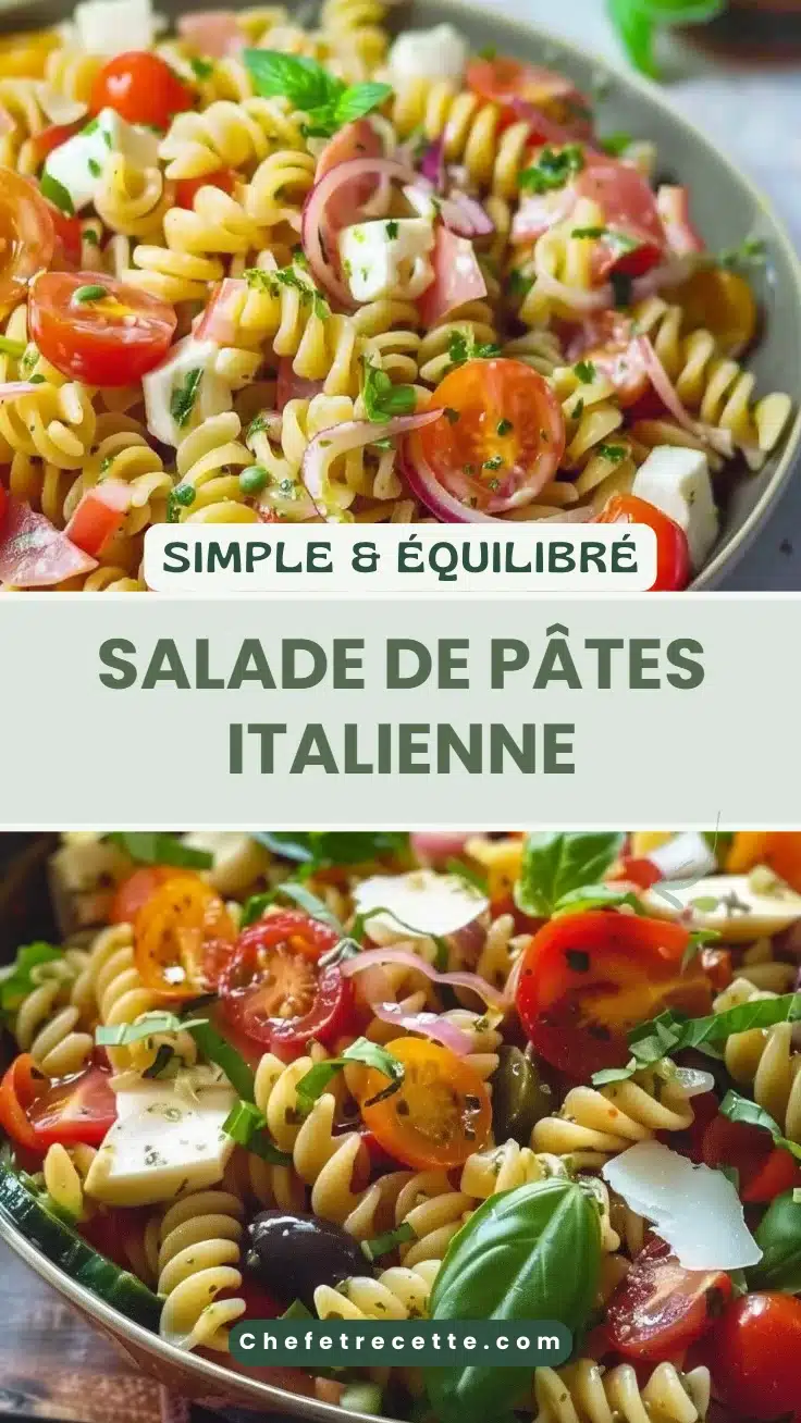 Salade de pâtes italienne