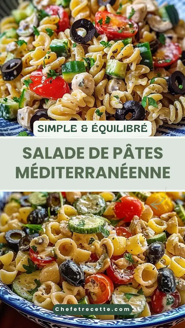 Salade de pâtes méditerranéenne