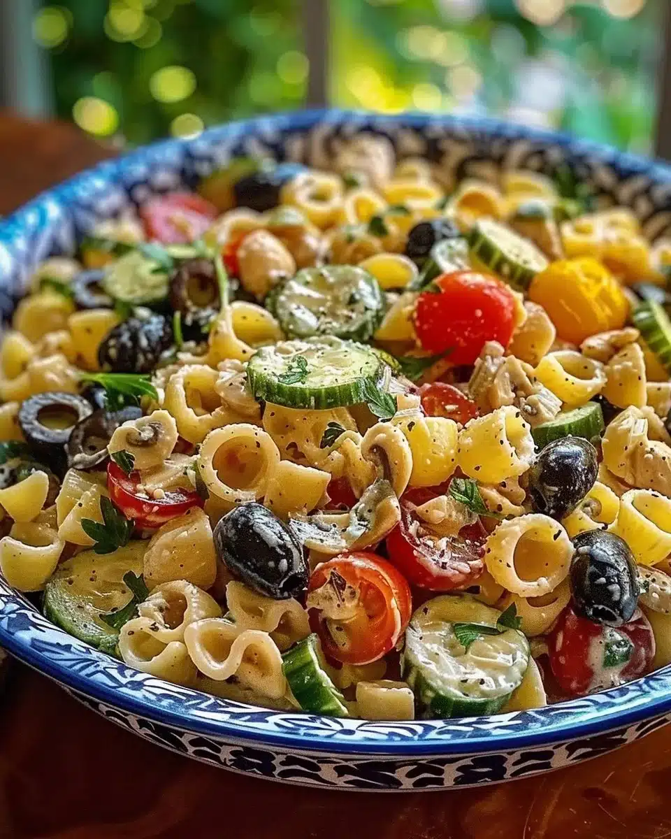 Salade de pâtes méditerranéenne