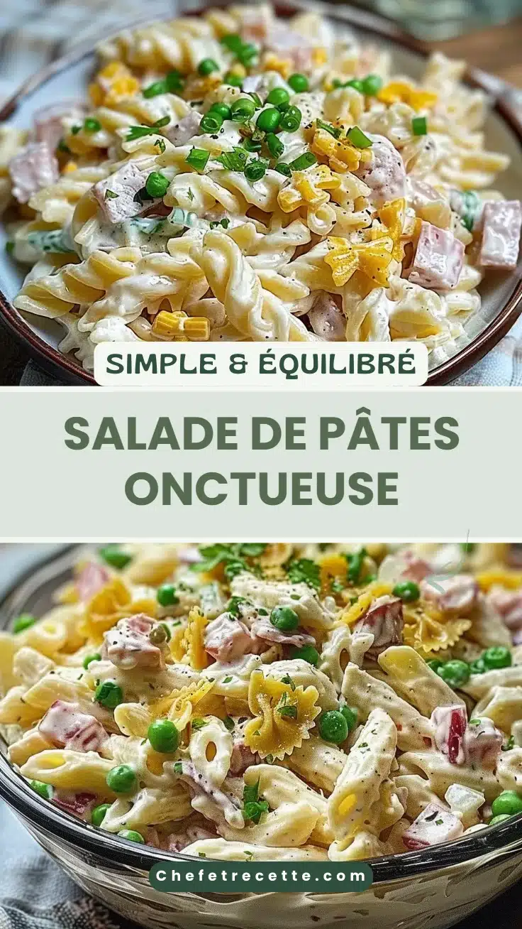 Salade de pâtes onctueuse