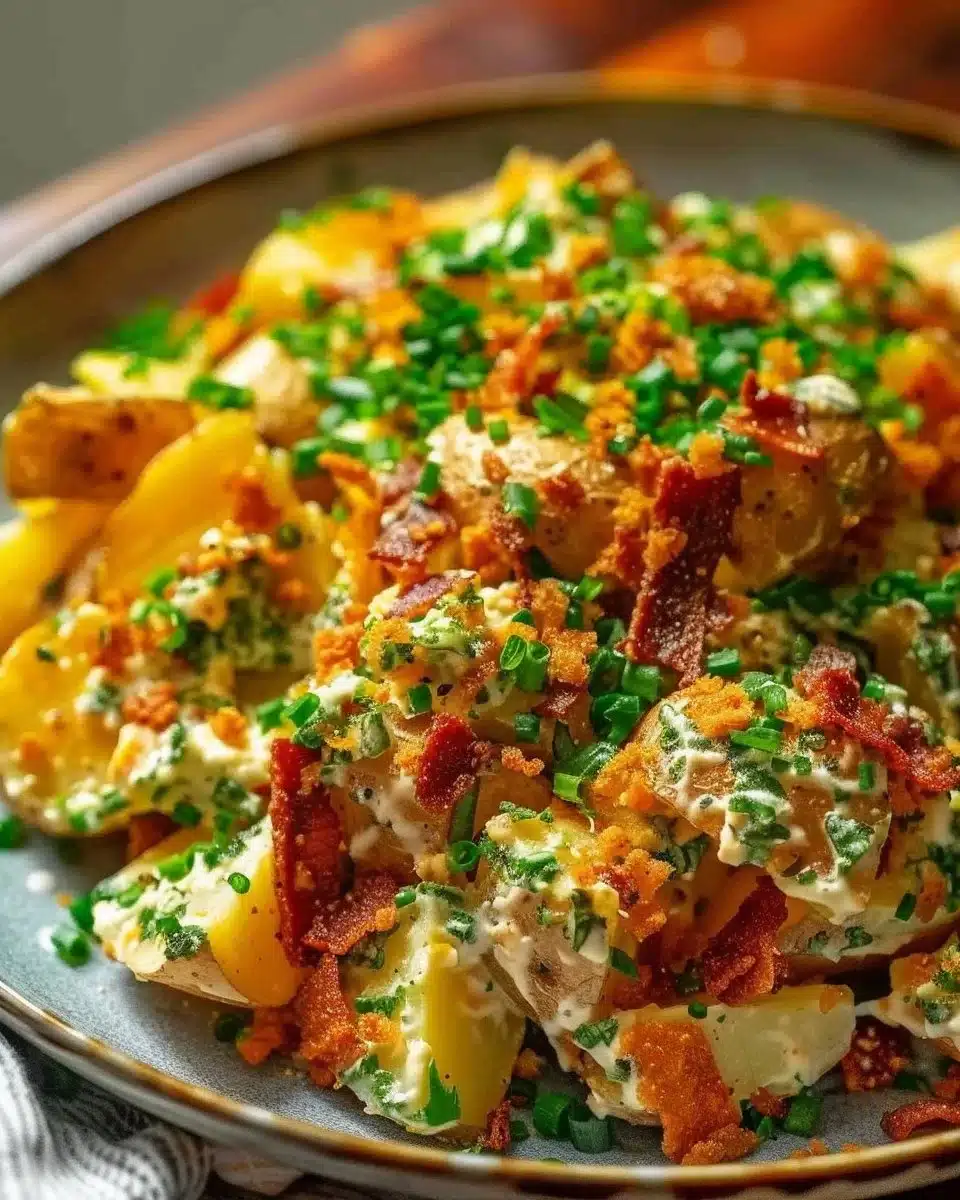 Crispy Oven-Baked Potato Salad