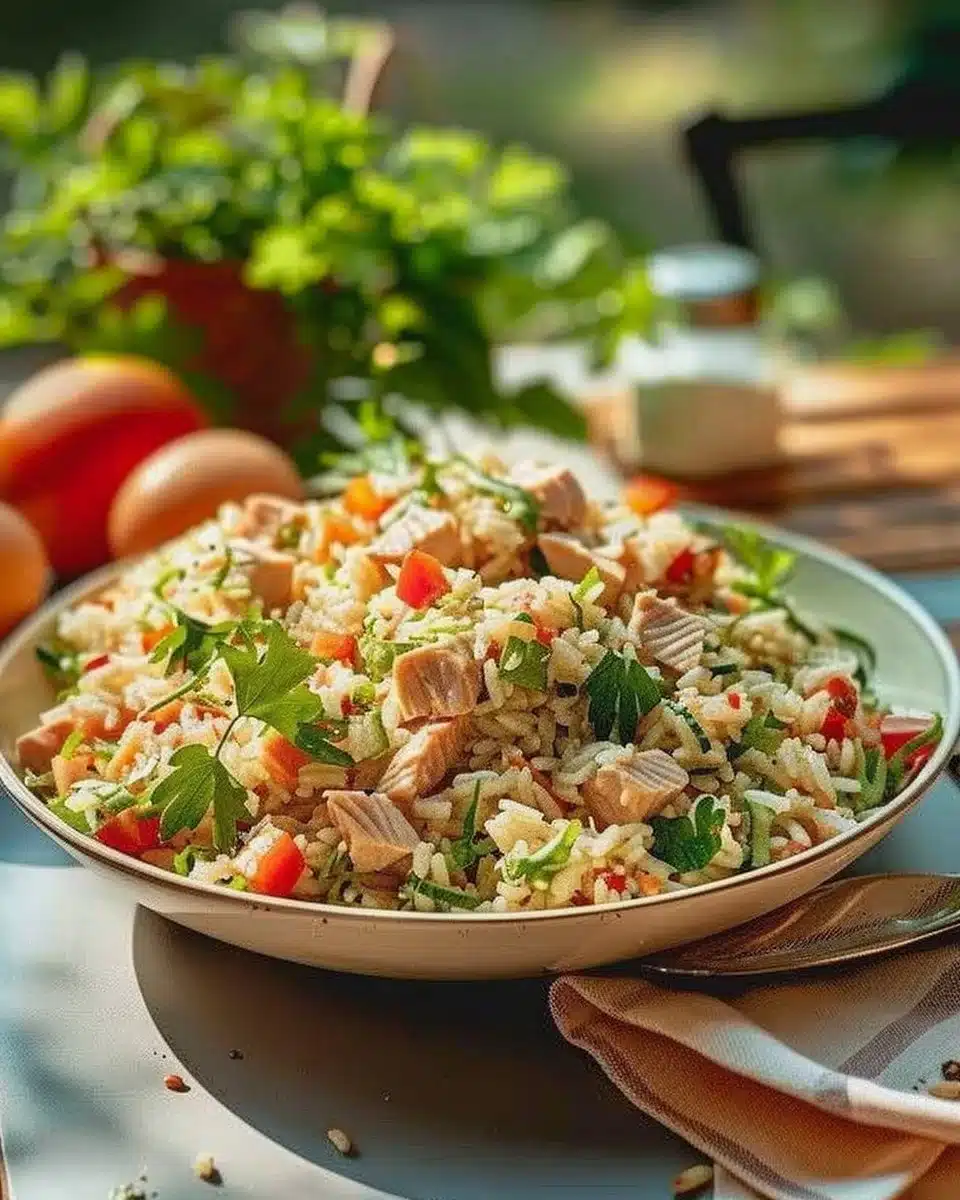 Salade de riz au thon