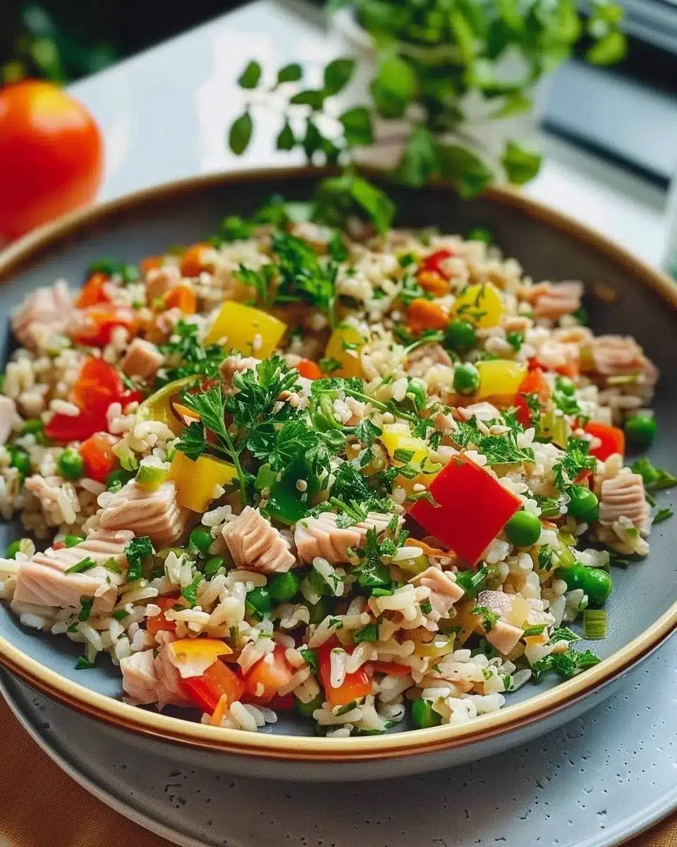 Salade de riz au thon