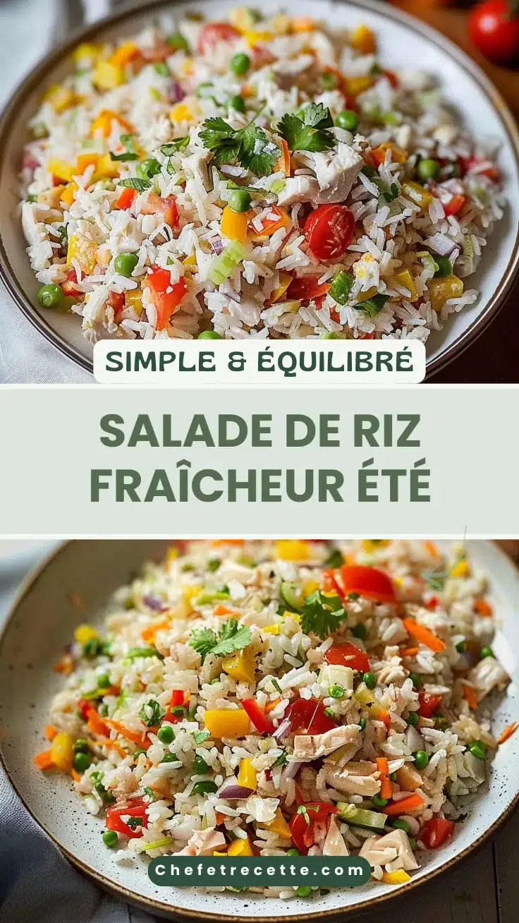 Salade de riz fraîcheur été