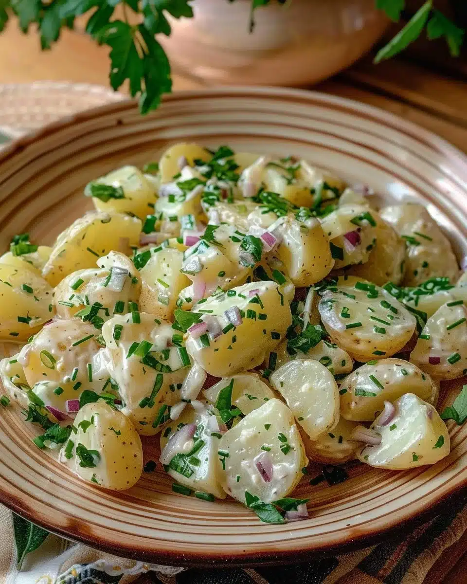 Salade de pommes de terre alsacienne
