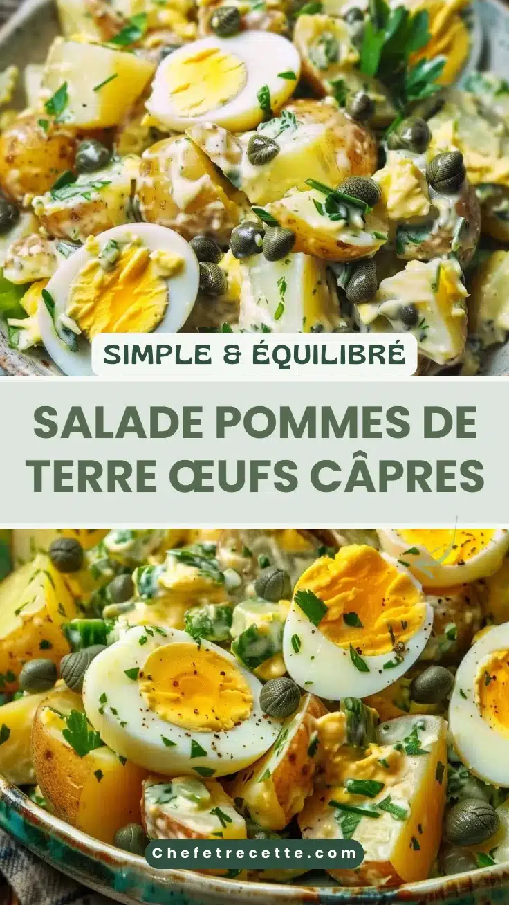 Salade pommes de terre œufs câpres