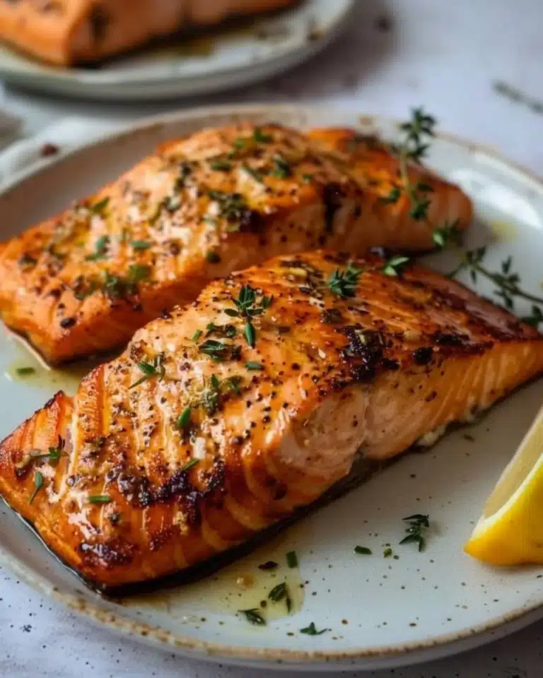 Saumon croustillant préparé à la friteuse à air, une recette savoureuse et saine