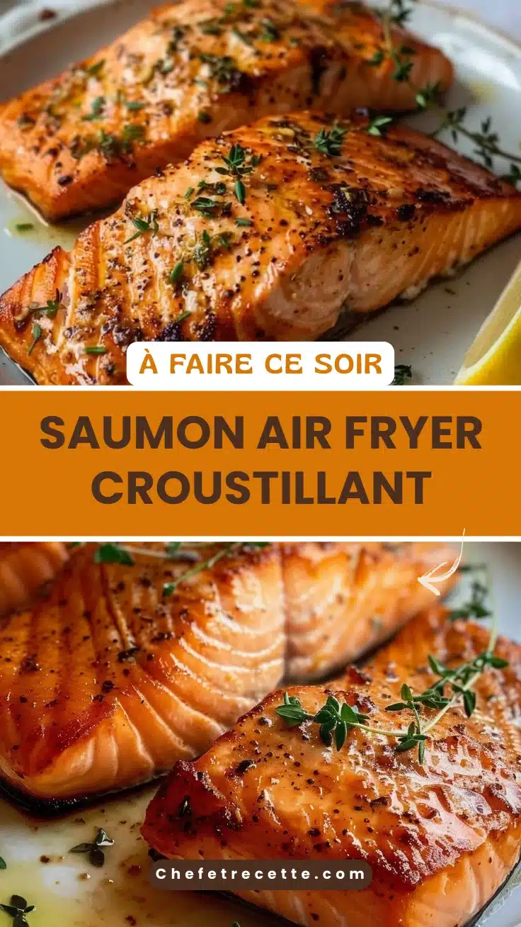 Saumon air fryer croustillant