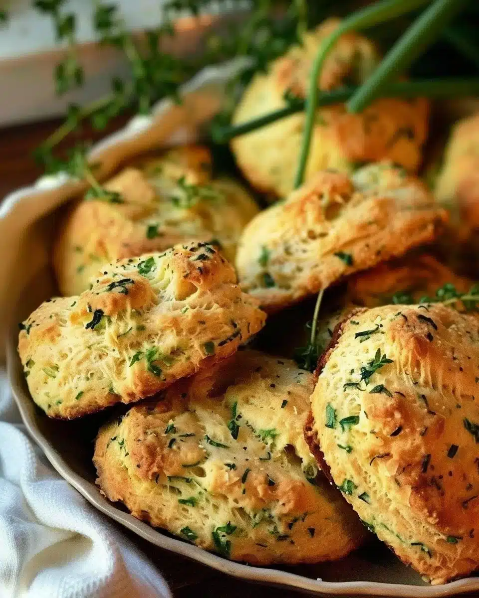 Scones à l'ail des ours