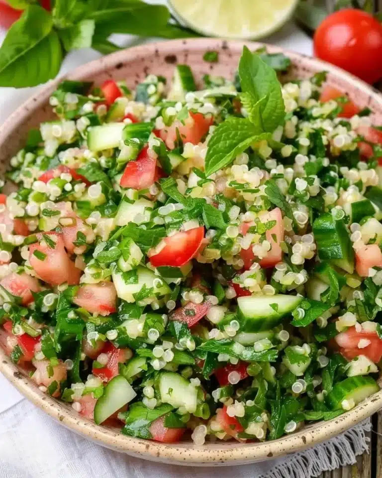 Recette simple de taboulé maison avec légumes frais et herbes aromatiques