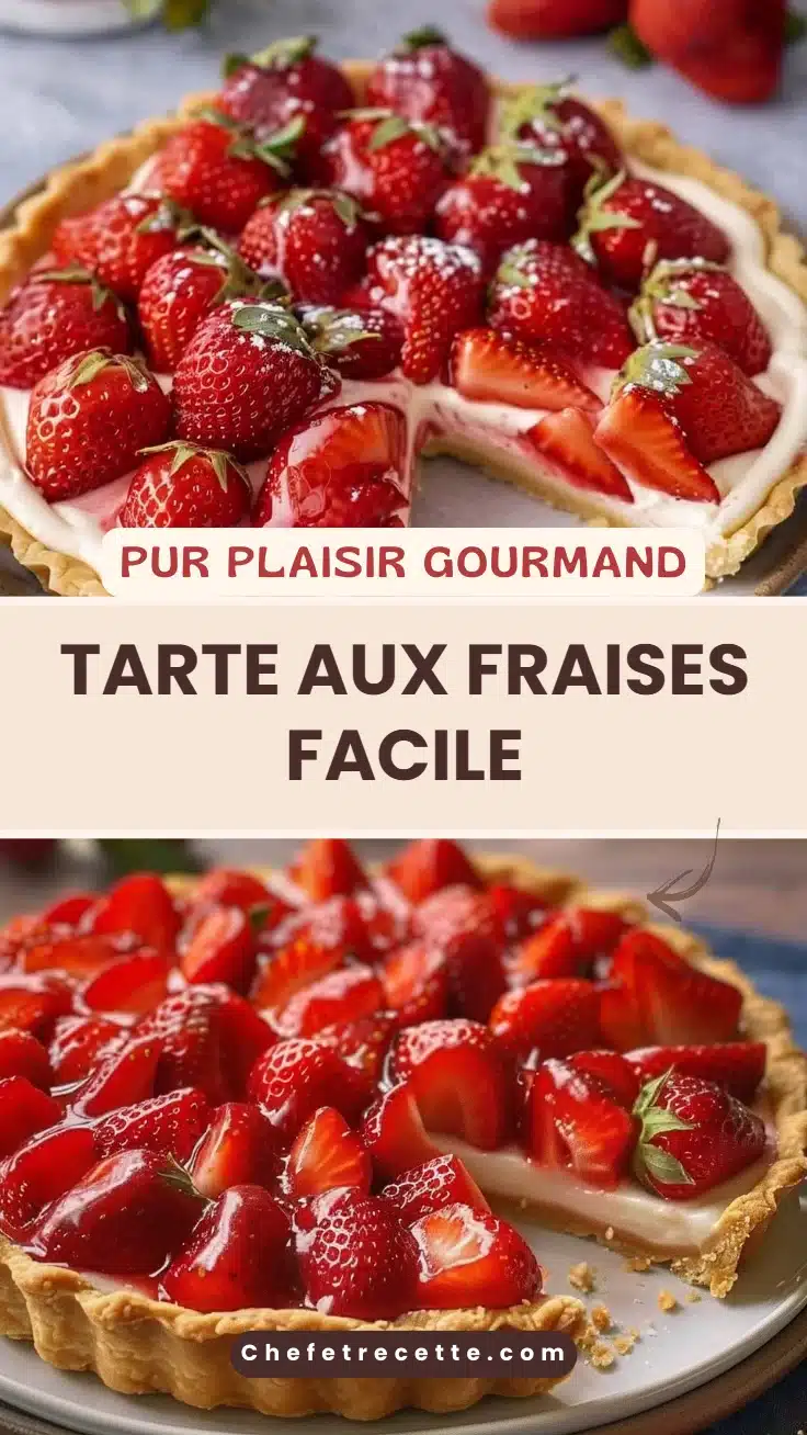 Tarte aux fraises facile