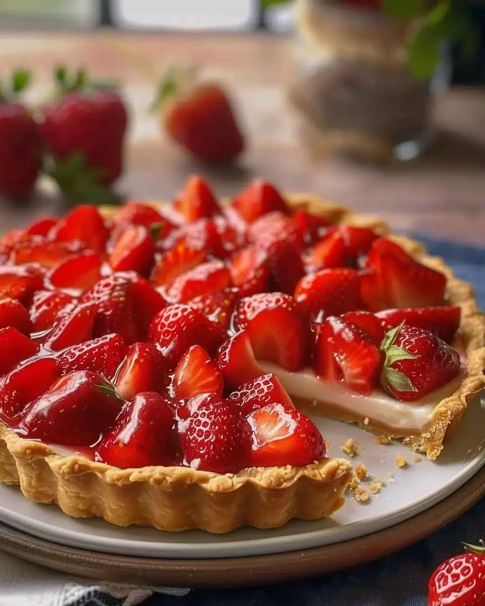 Tarte aux Fraises Facile