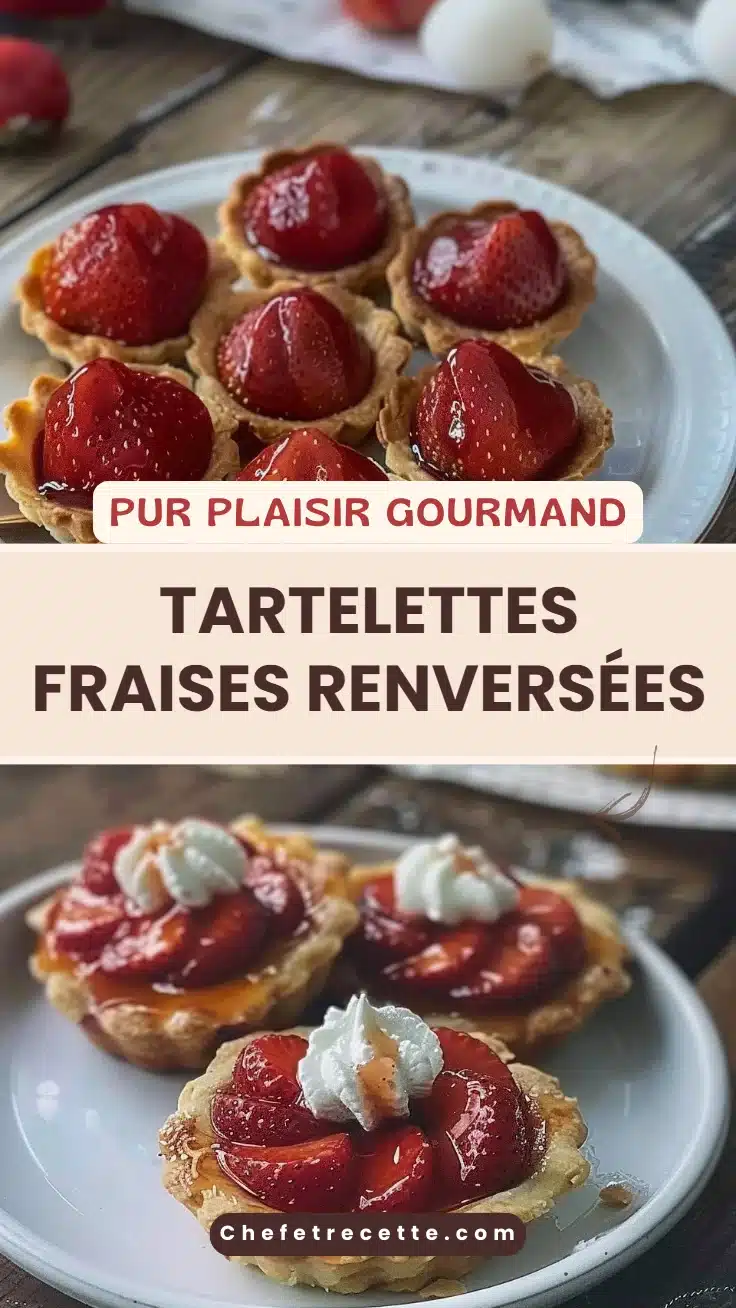 Tartelettes fraises renversées