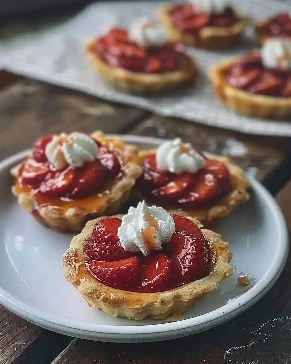 Tartelettes aux Fraises Renversées