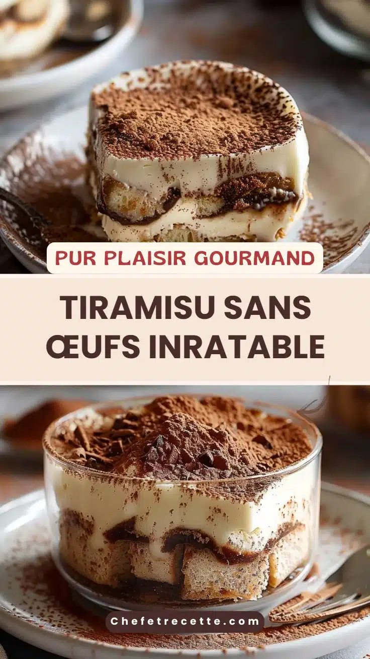Tiramisu sans œufs inratable